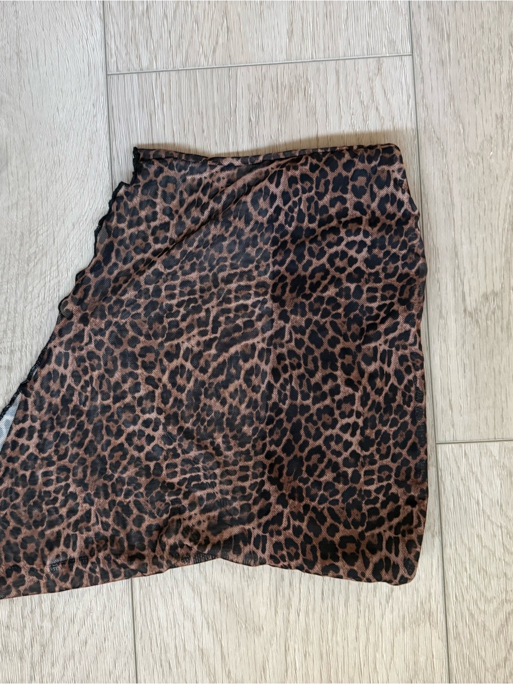 Edikted Leopard Print Mini Skirt - Brown & Black